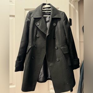 Sandra Angelozzi black trench-coat size 32